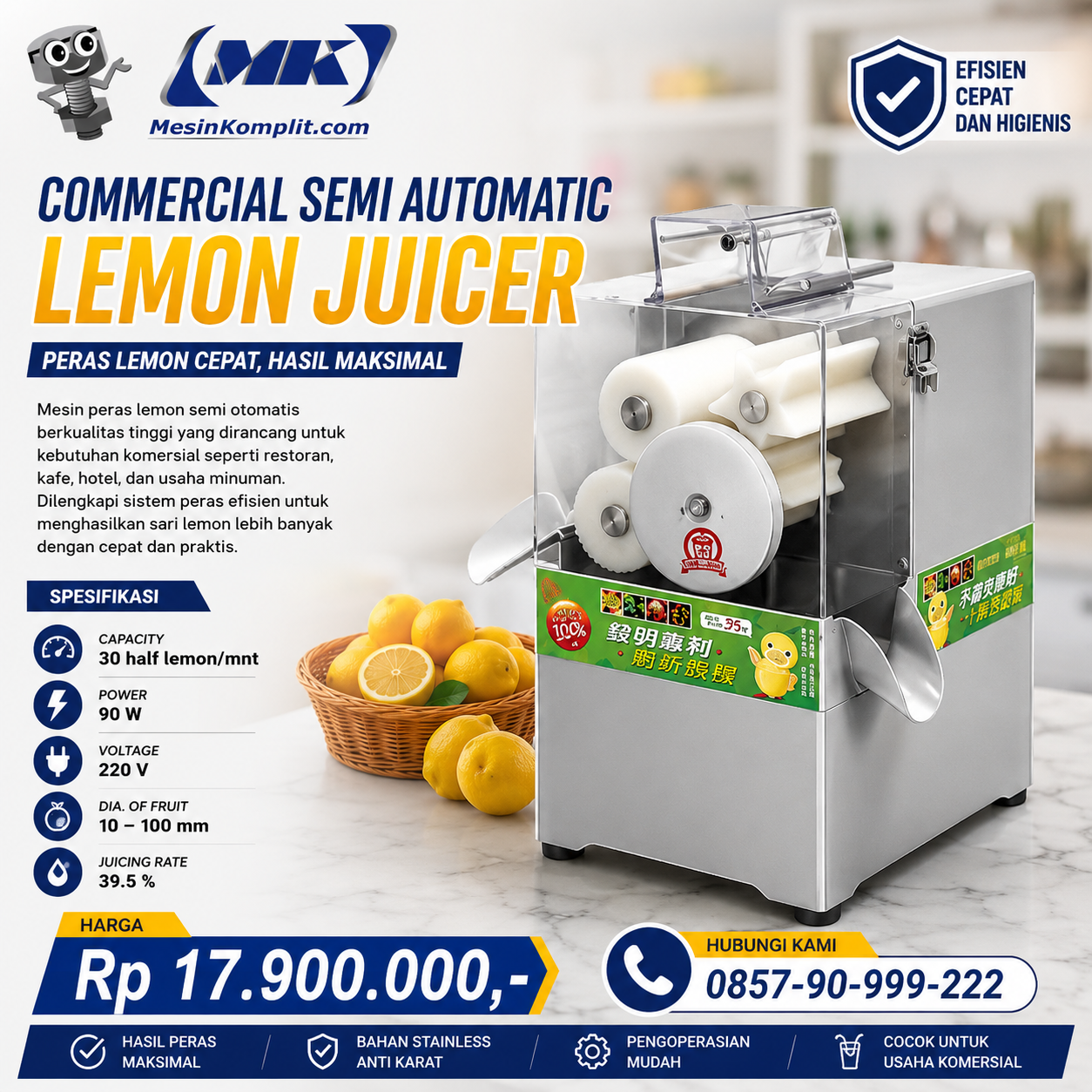 Pemeras Lemon Semi Otomat...